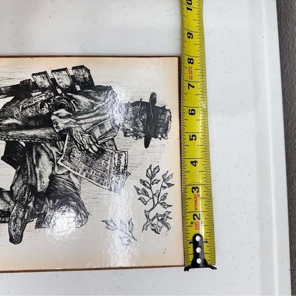 Vintage Jim Daly Hobo Reading Racing Forum Black and White Sketch Art - Picture 6 of 7